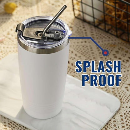20 oz Stainless Steel Insulated Travel Mug - Dominican Gifts & Dominican Republic Flag