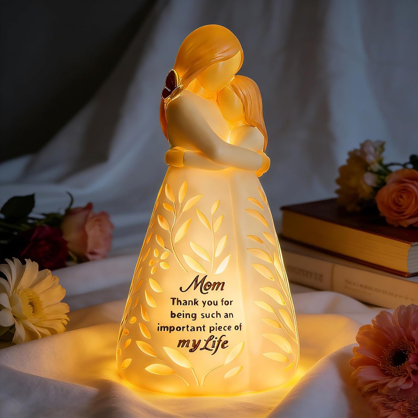 Mom Figurine Light by [Brand Name] - Remote Control Gift for Mother's Day, Birthday, or Valentine's Day