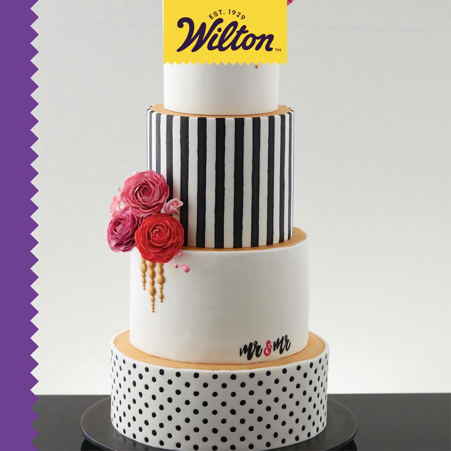 Wilton Round Tiered Cake Pan Set | Durable Anodized Aluminum for Even Heat Distribution | 6, 8, 10 & 12 Inch (Pack of 4)