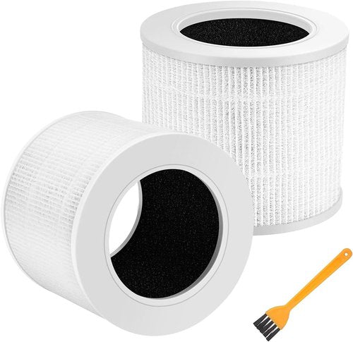 LEVOIT Core Mini Replacement Filter - 3-in-1 Compatible Air Purifier Filter | 2-Pack