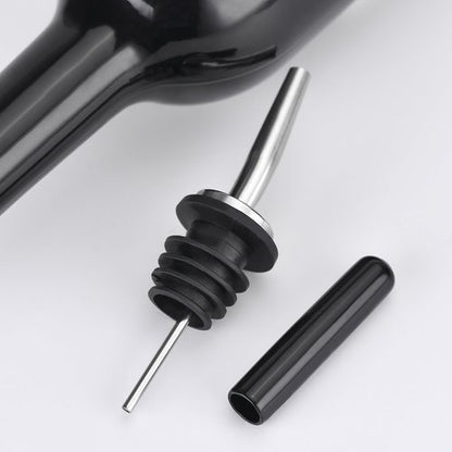 EBOOT 48 Pack Black Rubber Pourer Cap Liquor Bottle Pourer Cover Dispenser Spout Dust Covers