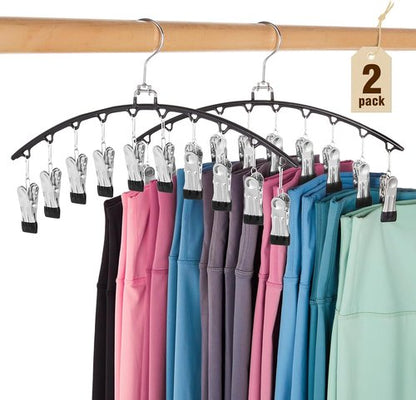 HOUSE DAY Velvet Hangers - 60 Pack with Pants Organizer - Elegant Black Storage Solution