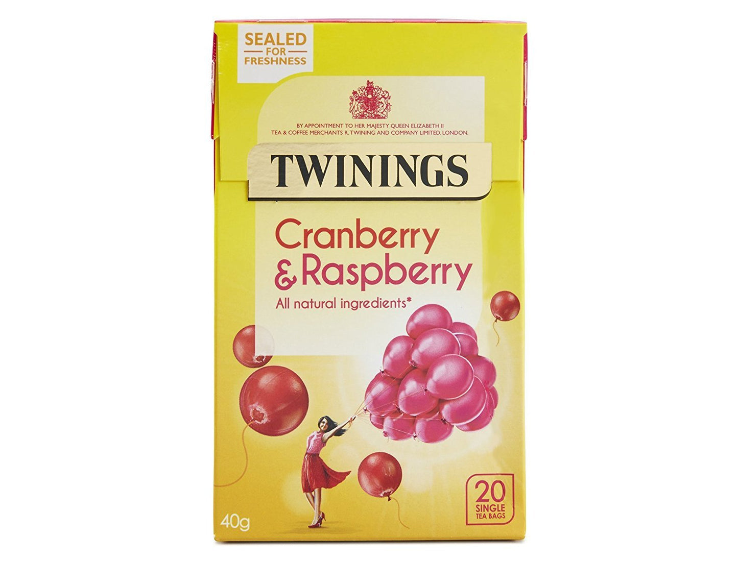 Twinings - Cranberry & Raspberry 20 Teabags - 40g