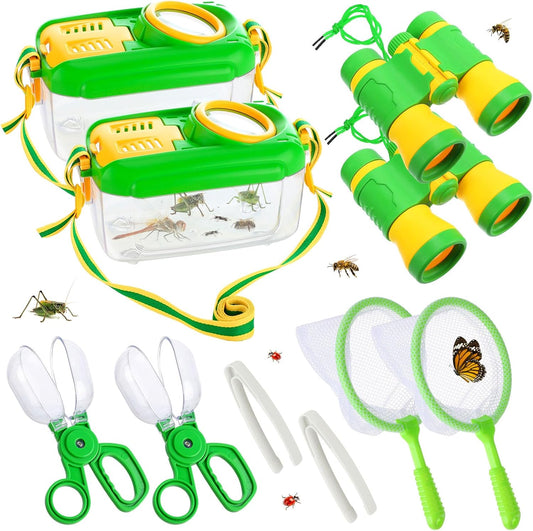 Bug Catcher Kit for Kids by [Brand Name] - Sturdy Insect Collector with Binoculars & Butterfly Net | Outdoor Explorer Set for Ages 3-8