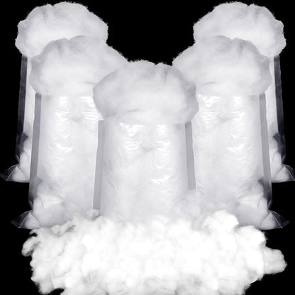 Riakrum Fake Snow Decor - Artificial Fluffy Fiber Stuffing for Holiday Tree & Party Decorations | 300g