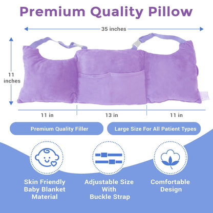 Zomaple Mastectomy Pillow - Post Surgery Pillow, Mastectomy Recovery Must Haves, Breast for After Heart Surgery, Reduction & Augmentation Patients Sleeping, Recovery Seatbelt Protection-Surgery Gift