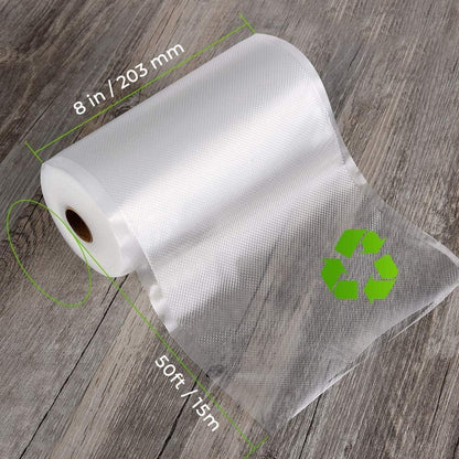 Vacuum Sealer Bags - Commercial Grade BPA-Free Rolls | 6 Pack: 3 Rolls 11" x 20' & 3 Rolls 8" x 20' - Durable Sous Vide Food Storage
