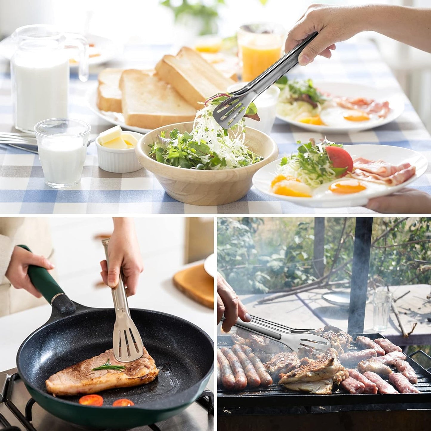 Skiennix Folding Camping Toaster - Stainless Steel 4-Slice Rack for Gas Stove | Portable Outdoor Bread Toaster for Camping, RV & Hiking