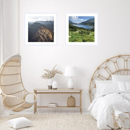 JCJMY 24x24 Picture Frame White with 20x20 Mat, Display Photo 20x20 with Mat or 24 x 24 Without Mat, Wall Hanging Large 24x24 Poster Frame with Shatter Resistant Plexiglass, White