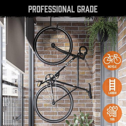 HORUSDY Heavy Duty Bike Hooks - 6 Pack, 7.5 Inches, 100LBS Capacity for Garage Storage