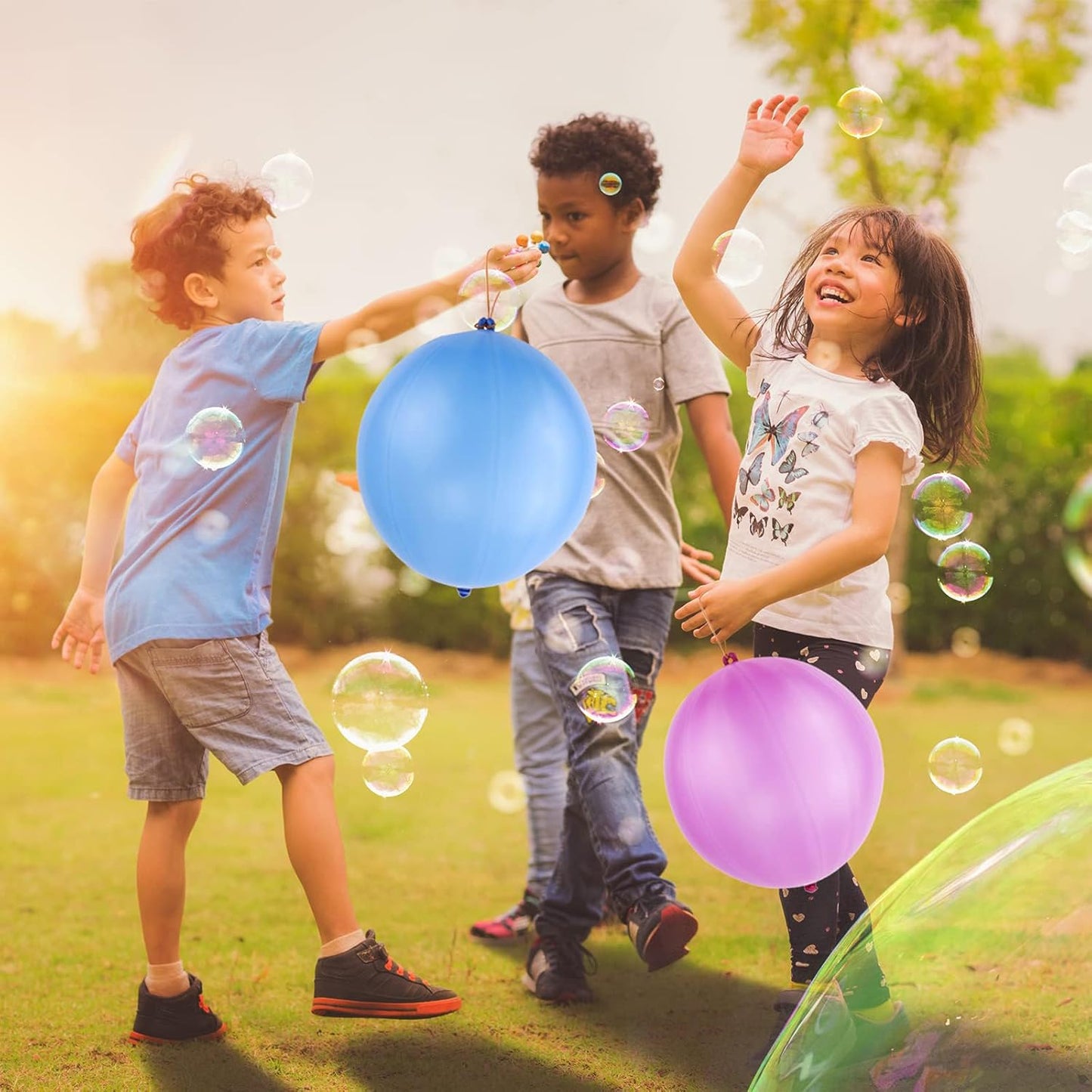 RUBFAC Punch Balloons - 36Pcs Heavy Duty Neon Party Favors for Kids | Exciting Outdoor Play