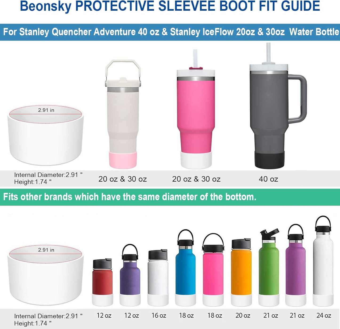 Stanley Replacement Straw Boot Sleeve - Perfect Fit for 40 oz & 30 oz Tumblers
