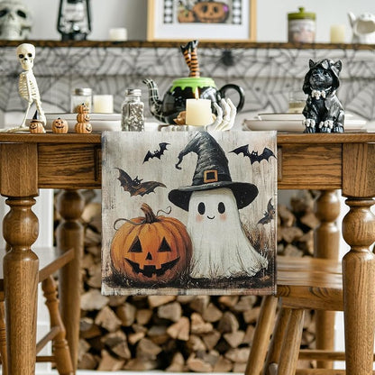 Brown 13x72 Inch Halloween Table Runner – Artoid Mode 210 GSM