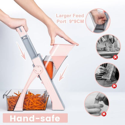 Fresh Meat Slicer + Upgrade Safe Mandoline Slicer