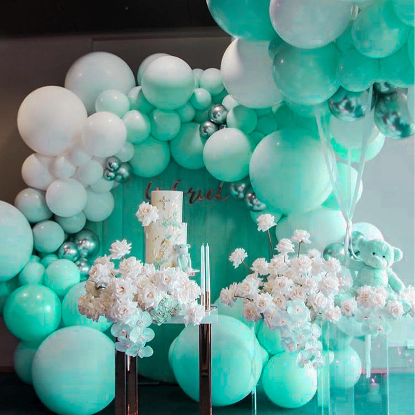 PartyWoo 36" Jumbo Ice Cream Theme Balloons - 4pcs Latex for Birthday & Wedding Decorations