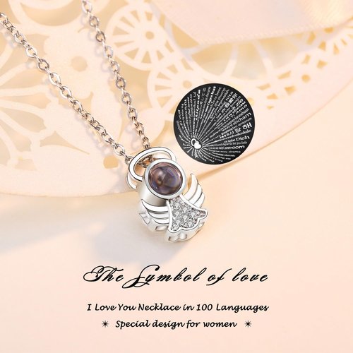 ANWEAO Mothers Day Flower Gifts for Mom,Angel Rose Gifts for Women,Glass Angel Figurine with Preserved Three Purple Roses,Forever Flowers Mothers Day Birthday Gifts for Women Mom Grandma Wife Her