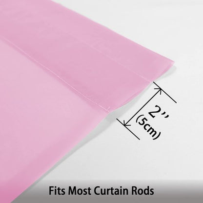 OWENIE Sheer Curtains Light Pink, Sheer Curtains 63 inches Length 2 Panels Set, Rod Pocket Voile Fimly Sheer Drapes for Living Room/Bedroom, 2pcs, Each 42" W x 84" L