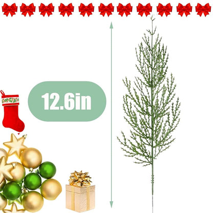 Artificial Pine Branches 30 Stems 12.6in for Wreaths, Centerpieces & DIY Decor (Variation of THIS listing: 30+12.6inch)