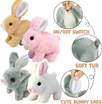 Oprtuisi Bunby - Realistic Bunny Toy with Lifelike Movements & Handmade Design | Perfect Easter Gift (Brown)