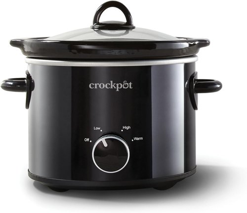 Crock-Pot 2-Quart Manual Slow Cooker - Perfect for Small Meals & Dips | Removable Stoneware, Black