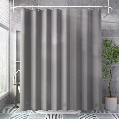 AmazerBath Extra Long Shower Curtain Liner, Grey Shower Liner 84 Inches Long, 72x84 Plastic Shower Curtain Liner, Cute Tall Shower Liner, PEVA Bathroom Shower Curtain Liners with 3 Magnets