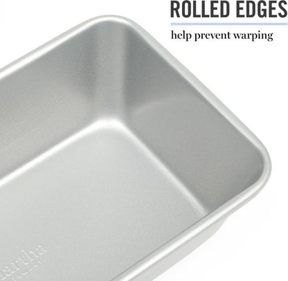 Martha Stewart Gallen 9-Inch Nonstick Carbon Steel Loaf Pan - Durable Bakeware for Bread & Cakes