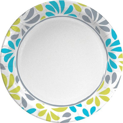 Genuine Joe 7" Printed Paper Plates - Eco-Friendly Disposable Tableware | Pack of 125