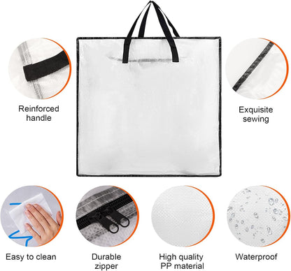 Regine Switzerland Wreath Storage Container - 25-Inch Durable Polyester Bag with Handles for Holiday Decorations