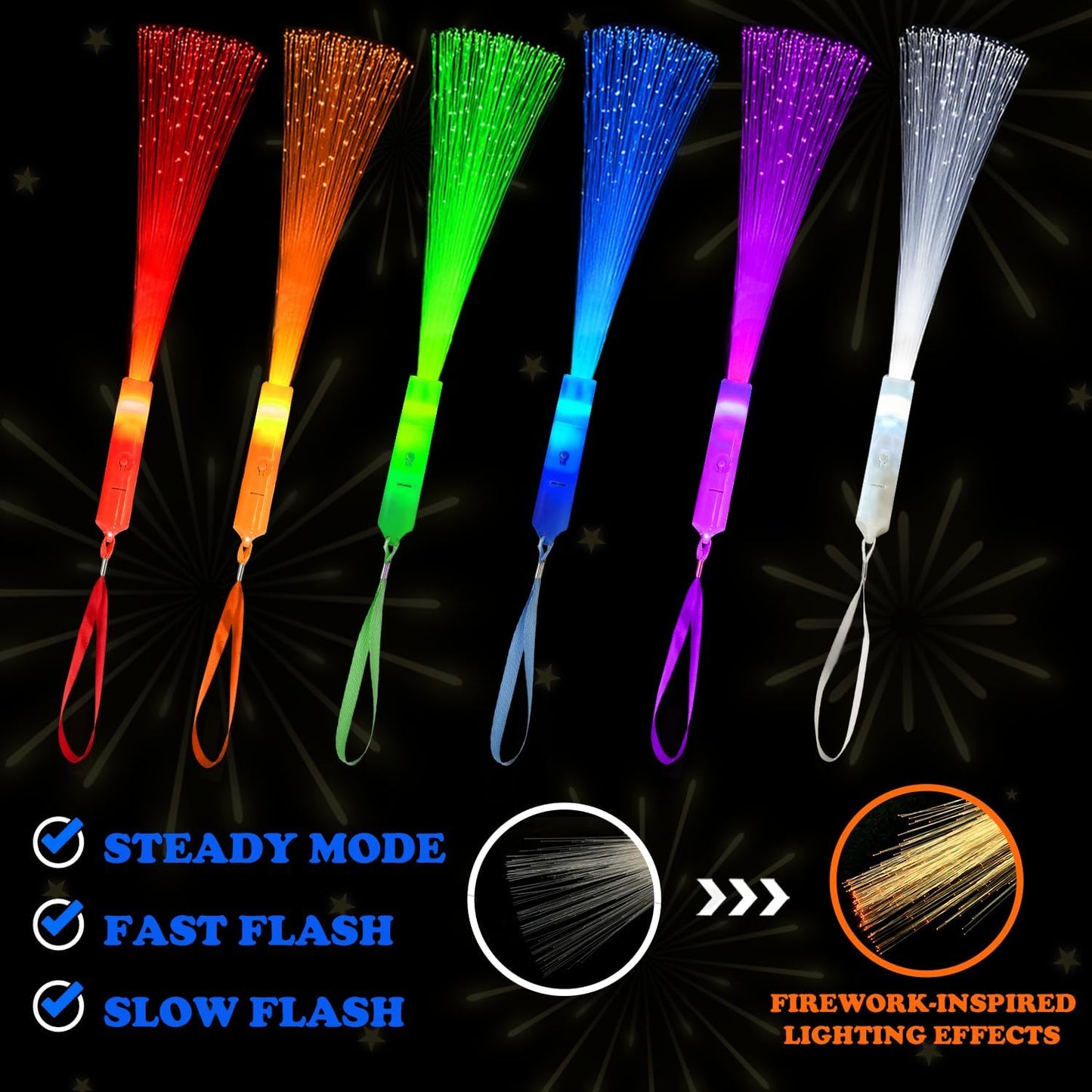 Skiennix Glow Sticks - 6 Pack Neon Party Favors & Light-Up Camping Essentials for Kids