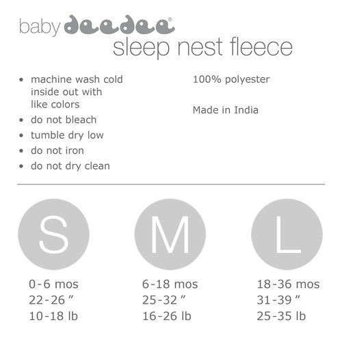 Baby Deedee Sleep Nest Fleece - Baby Sleep Sack 1.2 TOG 18-36 Months, Comfort Sleeping Bag with Soft Polar Fleece & Patented Shoulder Snaps, Toddler Wearable Blanket for Boys & Girls, Lavender