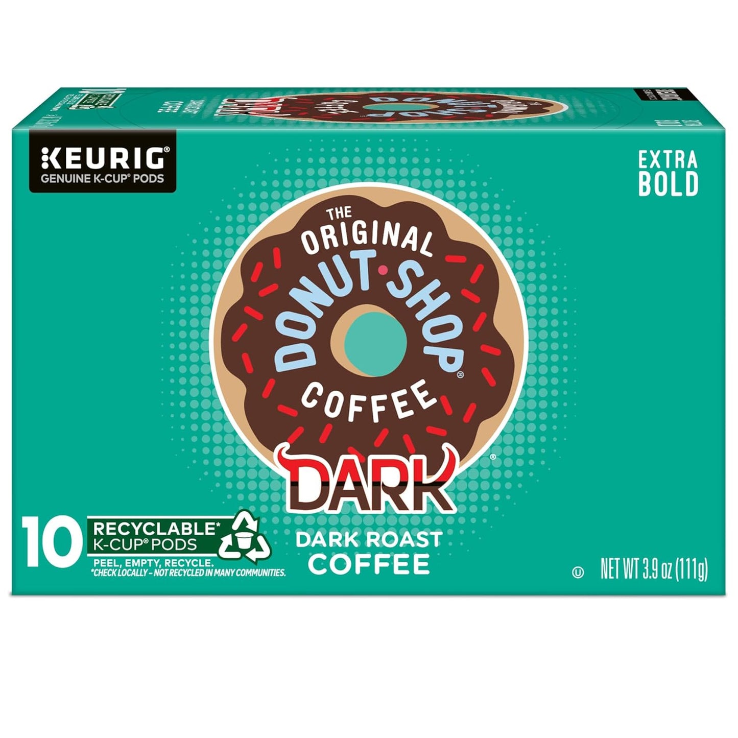 Original Donut Shop Dark Roast Coffee K-Cup Pods - 60 Count (6 Packs of 10) | Single-Serve Convenience
