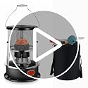 Portable Kerosene Heater 9000 BTU with 3 Wicks for Indoor & Camping Use