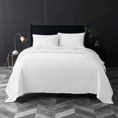 Bedsure GentleSoft Fleece Blankets King Size White - Bed Blanket Soft Lightweight Plush Cozy Fuzzy Luxury Microfiber, 108x90 inches
