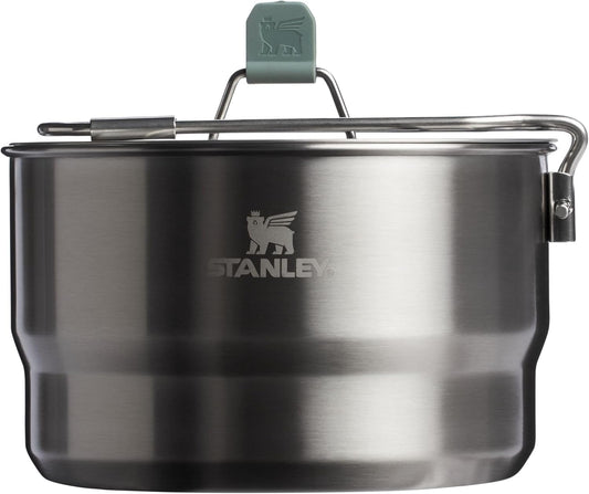 Stanley Wildfare Go 14-Piece Stainless Steel Prep & Cook Set - BPA-Free Camping Kitchen Essentials | Includes 1.65 qt Saucepan, Bowls, Utensils, Cutting Board