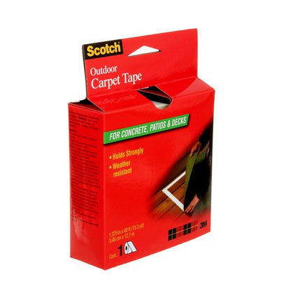 3M Scotch Double-Sided Carpet Tape 1.3 in x 40 ft – Heavy Duty Indoor/Outdoor Rug Gripper for Hardwood, Vinyl, Tile & Concrete Floors – Non-Slip Adhesive for Area Rugs and Mats