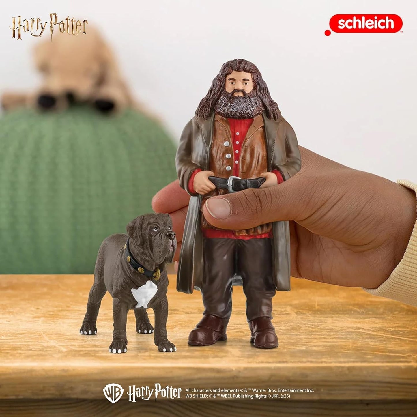 Schleich Harry Potter Hagrid and Fang Figurines - 2-Piece Wizarding World Collectible Set for Kids & Adults | 42638