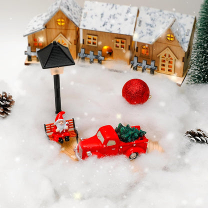 QZYL Artificial Snow - Fluffy 12 OZ Vacuum Packaged Faux Snow for Christmas Decor | White Craft Cotton