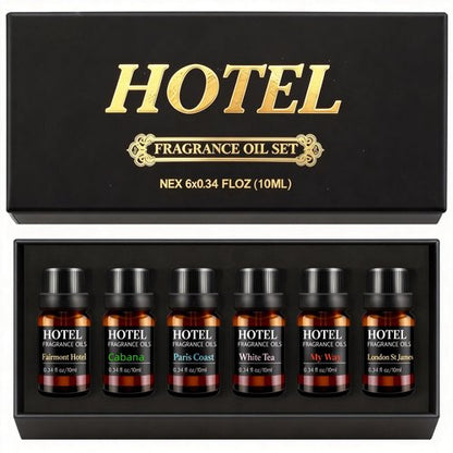 Hotel Collection Luxury Scent for Diffuser Oils Set Inspired by Iconic 5-Star Hotels- Aromatherapy Essential Oils for Diffuser & Home Scenting