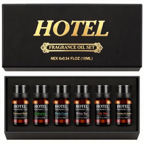 Hotel Collection Luxury Scent for Diffuser Oils Set Inspired by Iconic 5-Star Hotels- Aromatherapy Essential Oils for Diffuser & Home Scenting