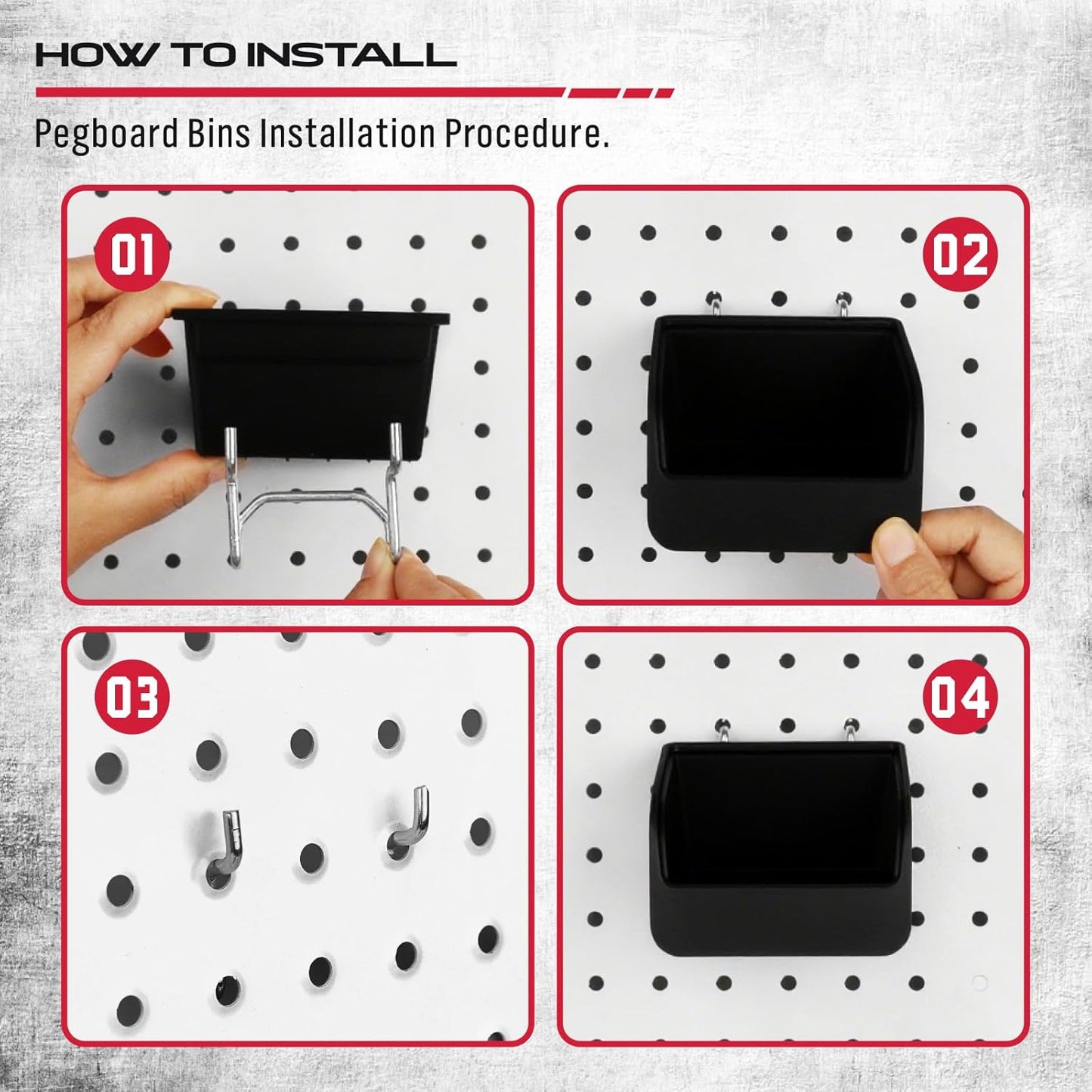 Ultimate 121-Piece Pegboard Hooks Set - Durable Metal Organizer Accessories for Tools & Bins