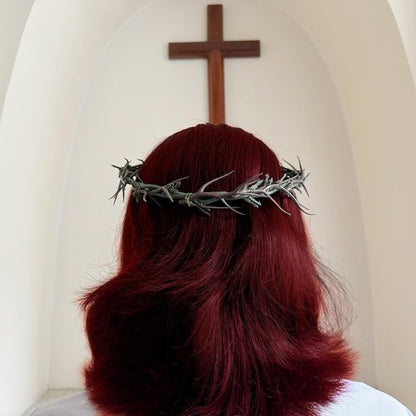 Jesus Crown of Thorns | Decay-Resistant Religious Symbol for Church Events & Home Decor - 8 Inch Lifesize