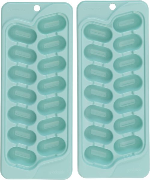 GoodCook Everyday Ice Cube Trays - Set of 2 Durable Silicone Molds for Easy Ice Release