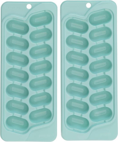 GoodCook Everyday Ice Cube Trays - Set of 2 Durable Silicone Molds for Easy Ice Release