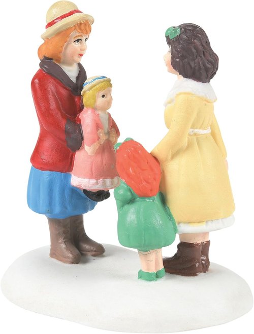 Department 56 Dickens Village Figurine - Girls with Their Dolls - 2.13 Inch, Multicolor