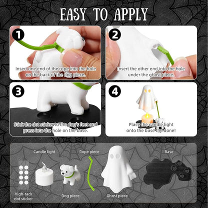 Halloween Ghost Walking Dog LED Light - Cute Funny Night Light (Style 3)