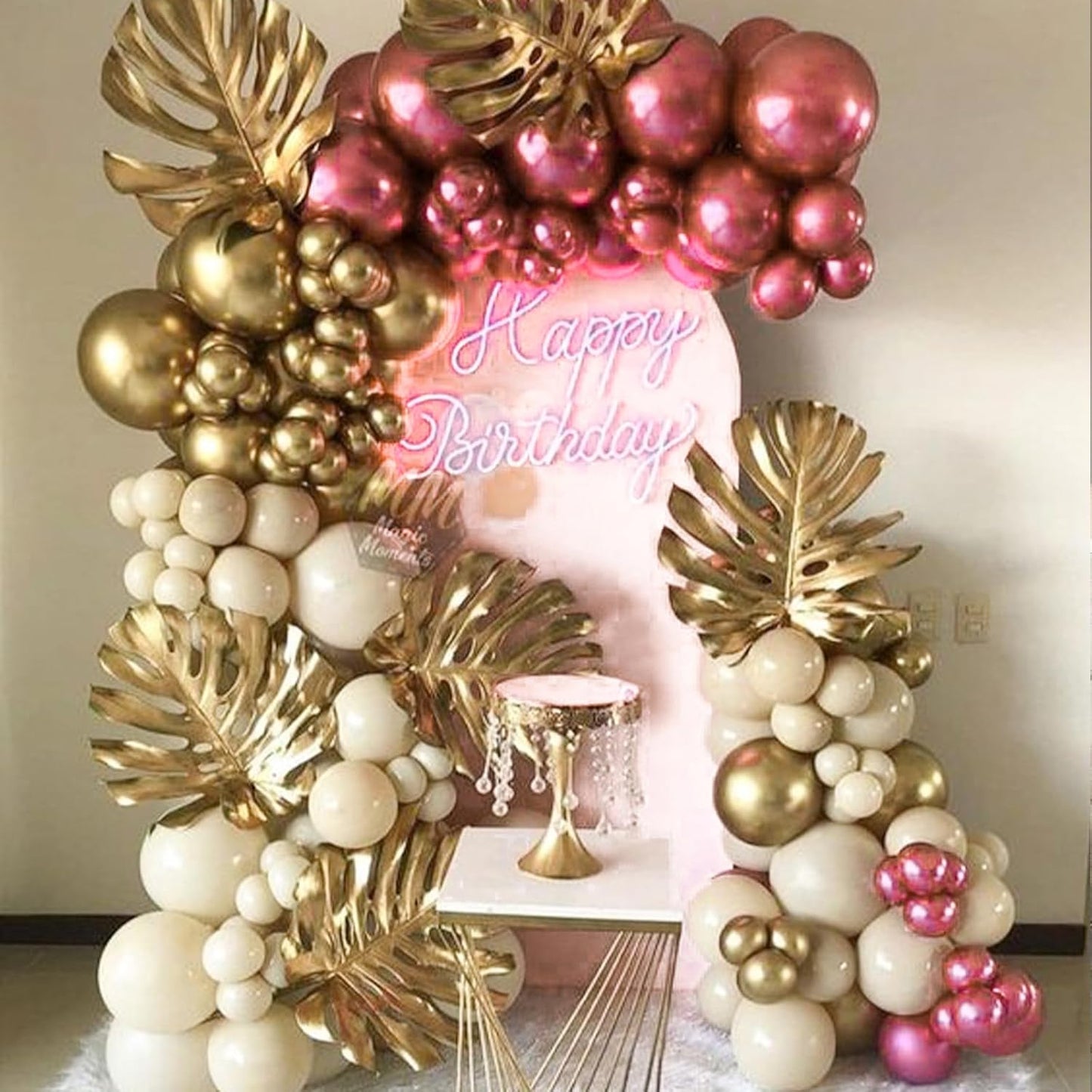 PartyWoo Metallic Pink Balloons - 50pcs 12 Inch Chrome Hot Pink for Birthdays & Celebrations