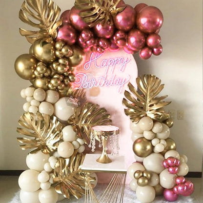 PartyWoo Metallic Pink Balloons - 50pcs 12 Inch Chrome Hot Pink for Birthdays & Celebrations
