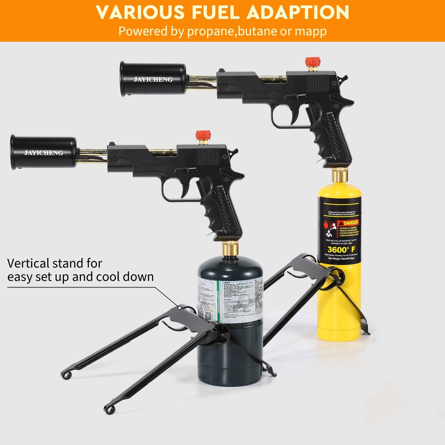 Propane Torch,Kitchen Cooking Blow Torch,700,000BTU Flamethrower,Food Culinary Torch with Safety Lock,Campfire Starter Grill Torch,BBQ Torch for Steak & Creme Brulee