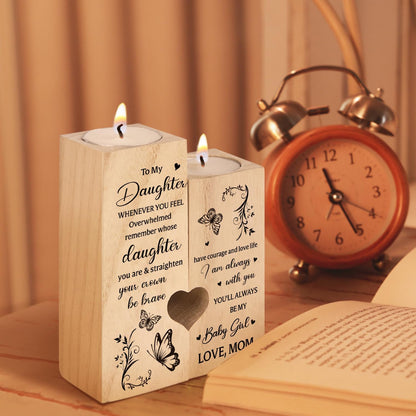SteadStyle Candle Holders for Daughters - Heartfelt Gifts from Mom for Mother's Day, Birthdays & More