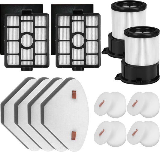 Shark Replacement Filters - Auto-Empty Dock HEPA & Pre-Motor Filter Set | 2-Pack + 4-Pack